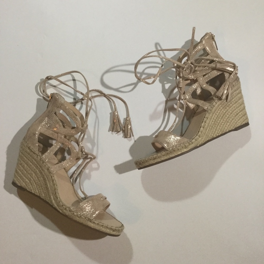 Vince Camuto Size 9 Tannon Espadrille Wedge Sandal - Picture 1 of 8